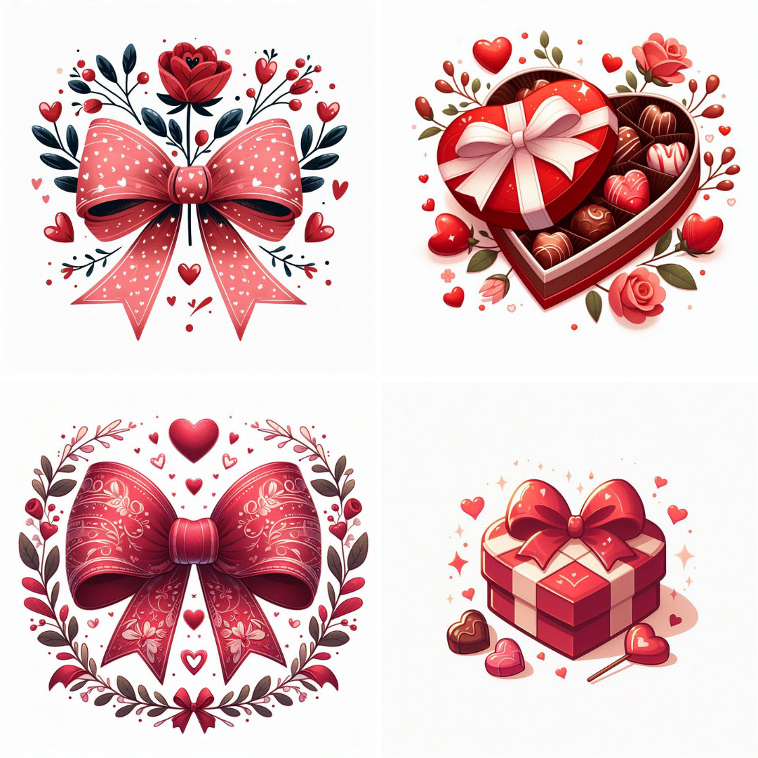 Valentine’s Day Clipart Bundle – 30 High-Resolution PNG & SVG Graphics | Cute Love Elements for Cards & Crafts