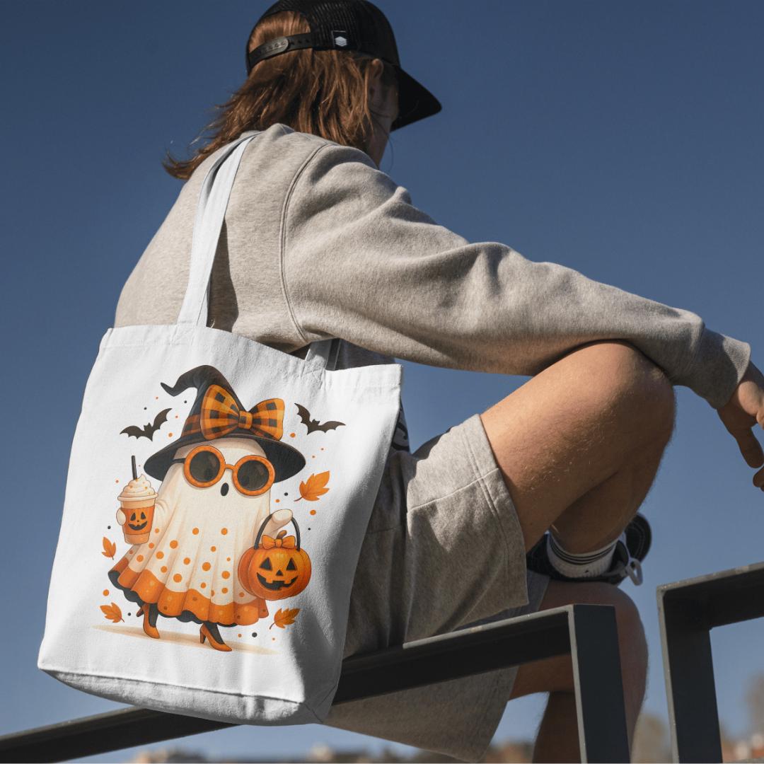 Cute Halloween Ghost PNG | Spooky Witch Ghost Clipart | Fall Pumpkin Digital Download | Halloween Shirt Sublimation Design | 300 DPI PNG