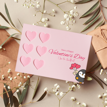 Valentine’s Day Card Design – Printable “I Love You Honey” Romantic Greeting | Digital Download
