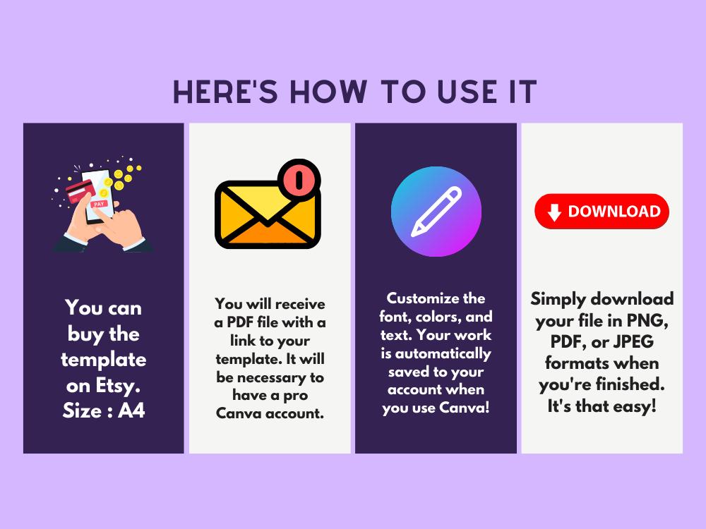 Purple Floral Wedding Invitation Template: Editable RSVP Card (Digital Download)