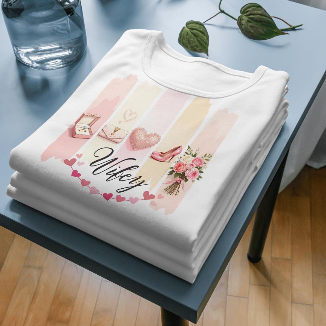 Wifey Sweatshirt PNG Design - Aesthetic Watercolor , Cute Wife Gift Idea, Bridal Shower Gift, Wedding Anniversary, Instant Digital Download