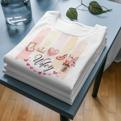 Wifey Sweatshirt PNG Design - Aesthetic Watercolor , Cute Wife Gift Idea, Bridal Shower Gift, Wedding Anniversary, Instant Digital Download