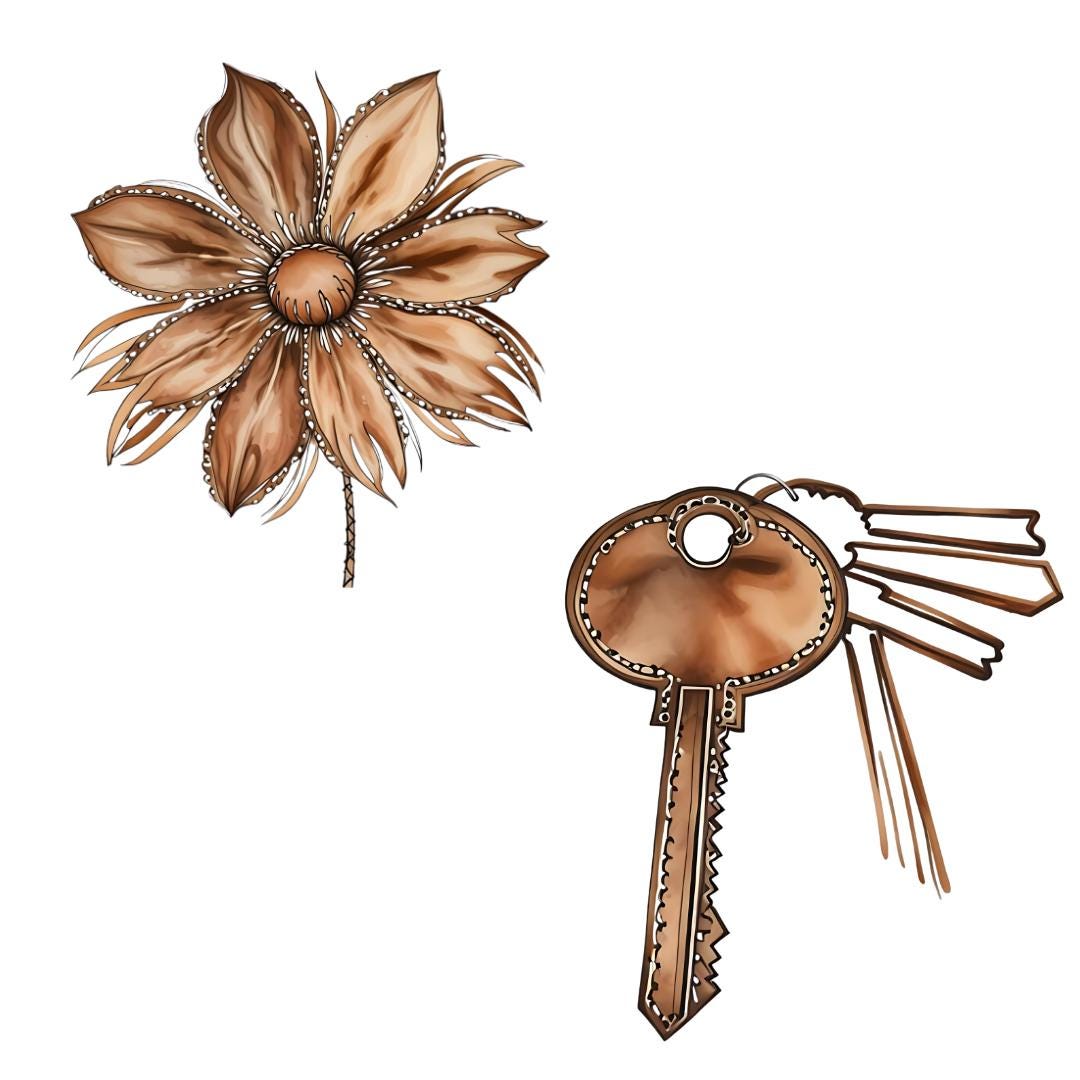 Western Cowboy Clipart: Romantic Couple Graphics (Digital Download)