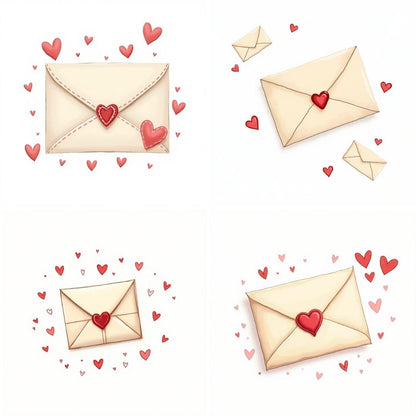 Valentine's Day Clipart: Whimsical PNG SVG Graphics (Digital Art)