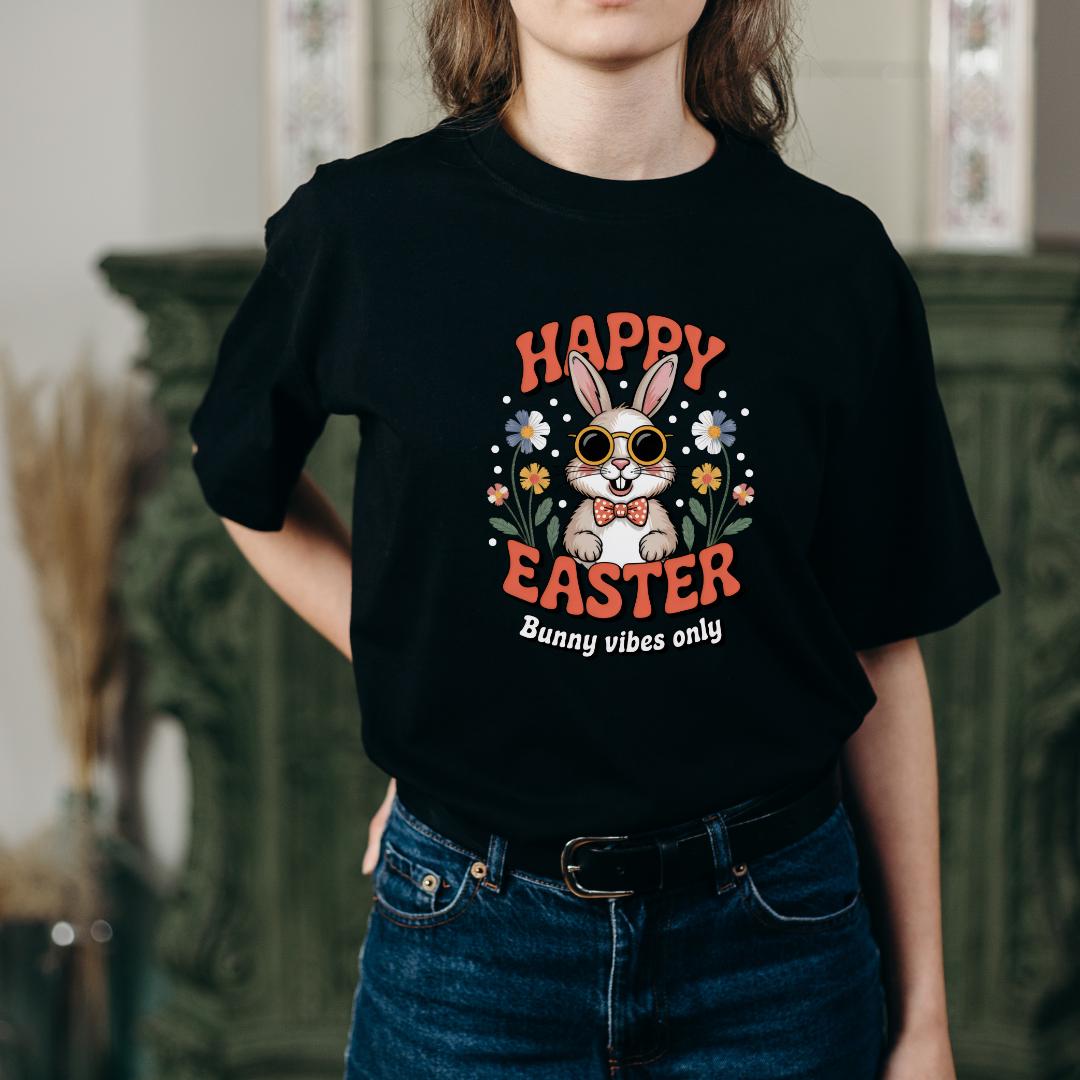 Retro Easter Bunny T-Shirt Design: Vintage Rabbit Graphic (Digital Download)
