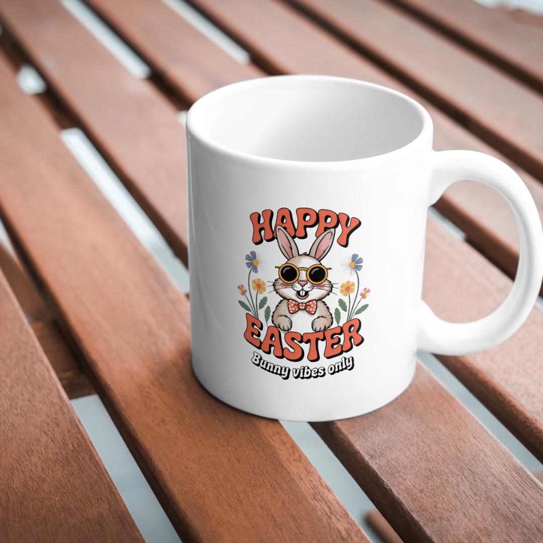 Retro Easter Bunny T-Shirt Design: Vintage Rabbit Graphic (Digital Download)