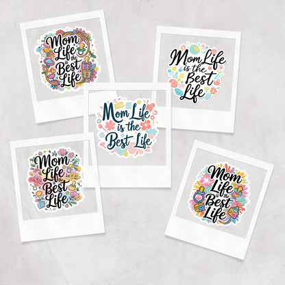 Mom Life Quote Stickers: 31 PNG Designs (Digital Download)