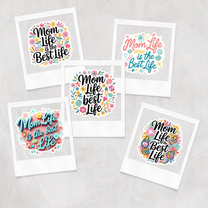 Mom Life Quote Stickers: 31 PNG Designs (Digital Download)