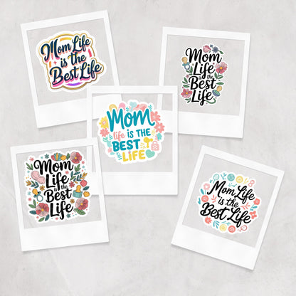 Mom Life Quote Stickers: 31 PNG Designs (Digital Download)