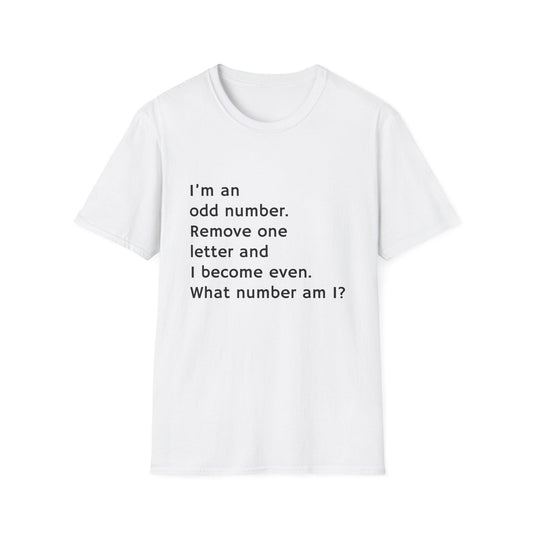 Whimsical Riddle T-Shirt: Fun Math Tee, Puzzle Lover Gift