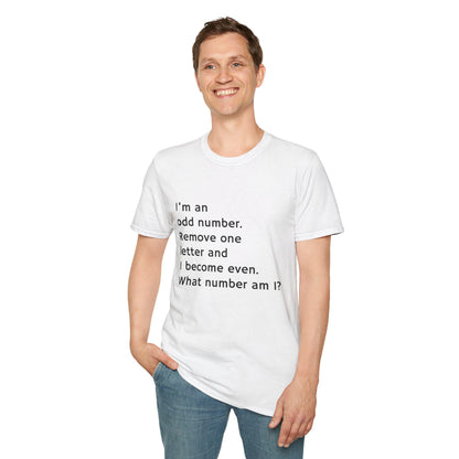 Whimsical Riddle T-Shirt: Fun Math Tee, Puzzle Lover Gift