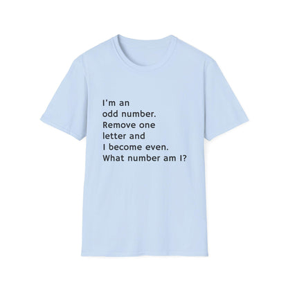Whimsical Riddle T-Shirt: Fun Math Tee, Puzzle Lover Gift