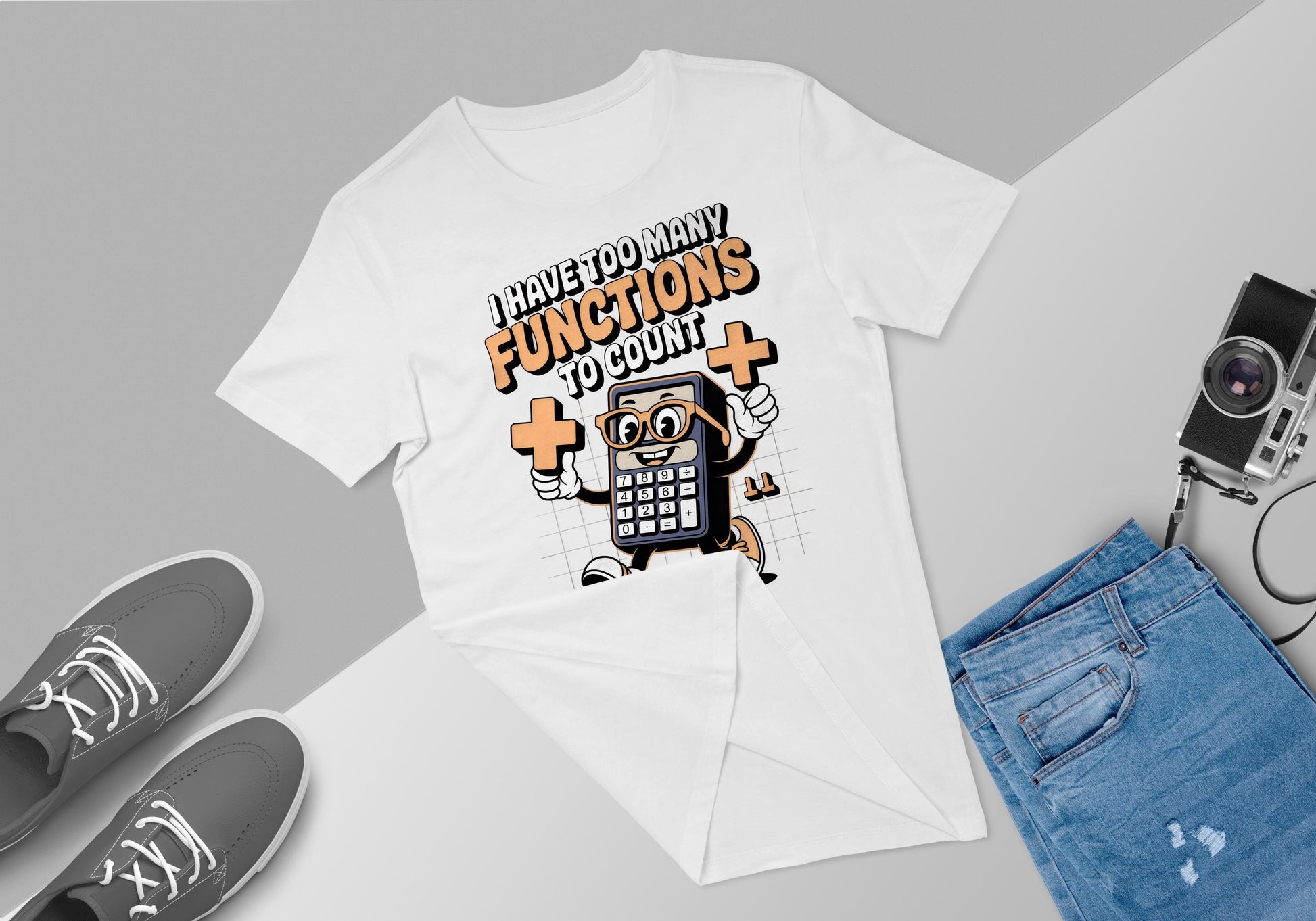 Retro Calculator T-Shirt: Vintage Math Graphic Tee