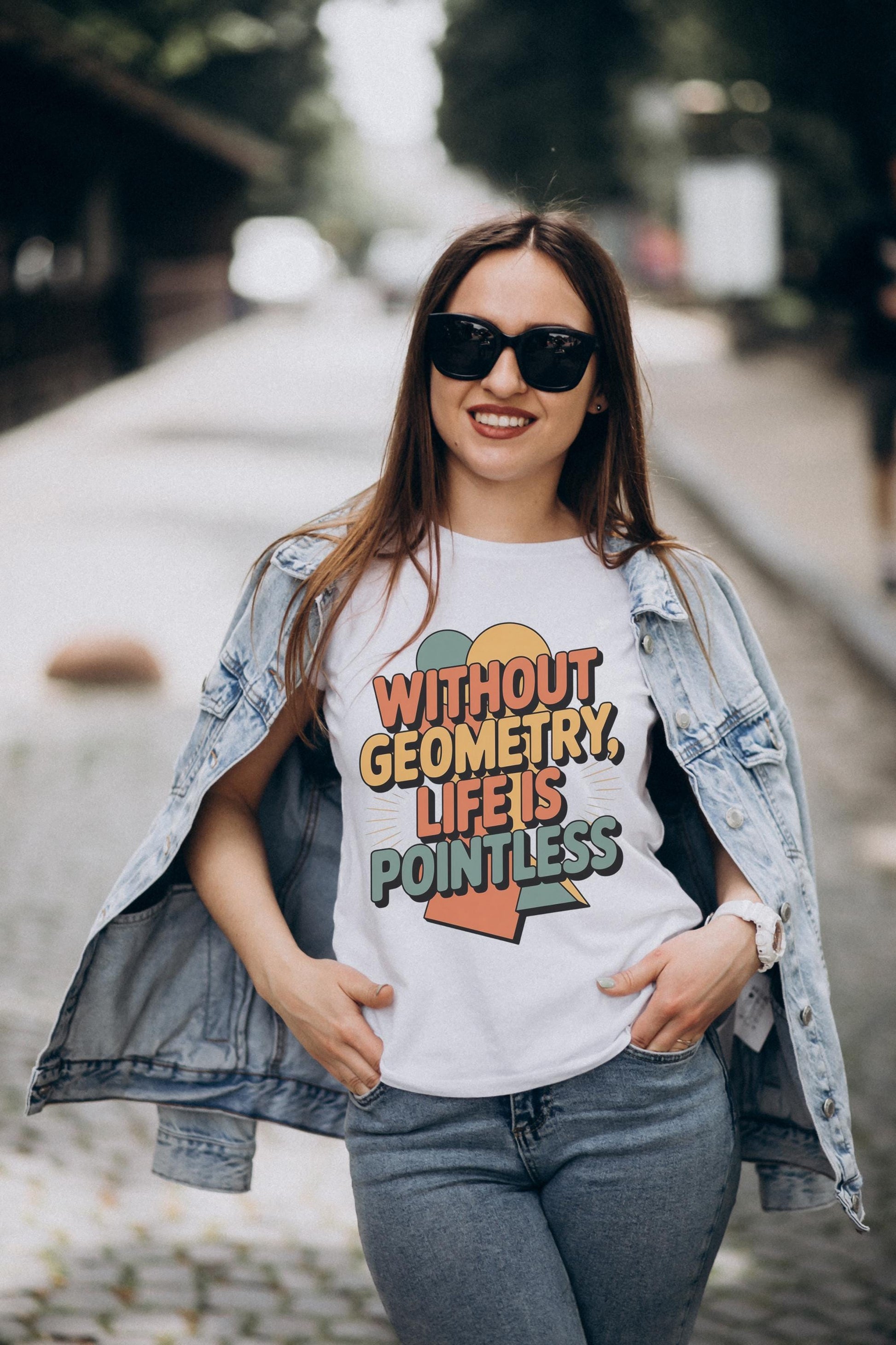 Funny Math Teacher T-Shirt: Geometry Pun, Geeky STEM Gift