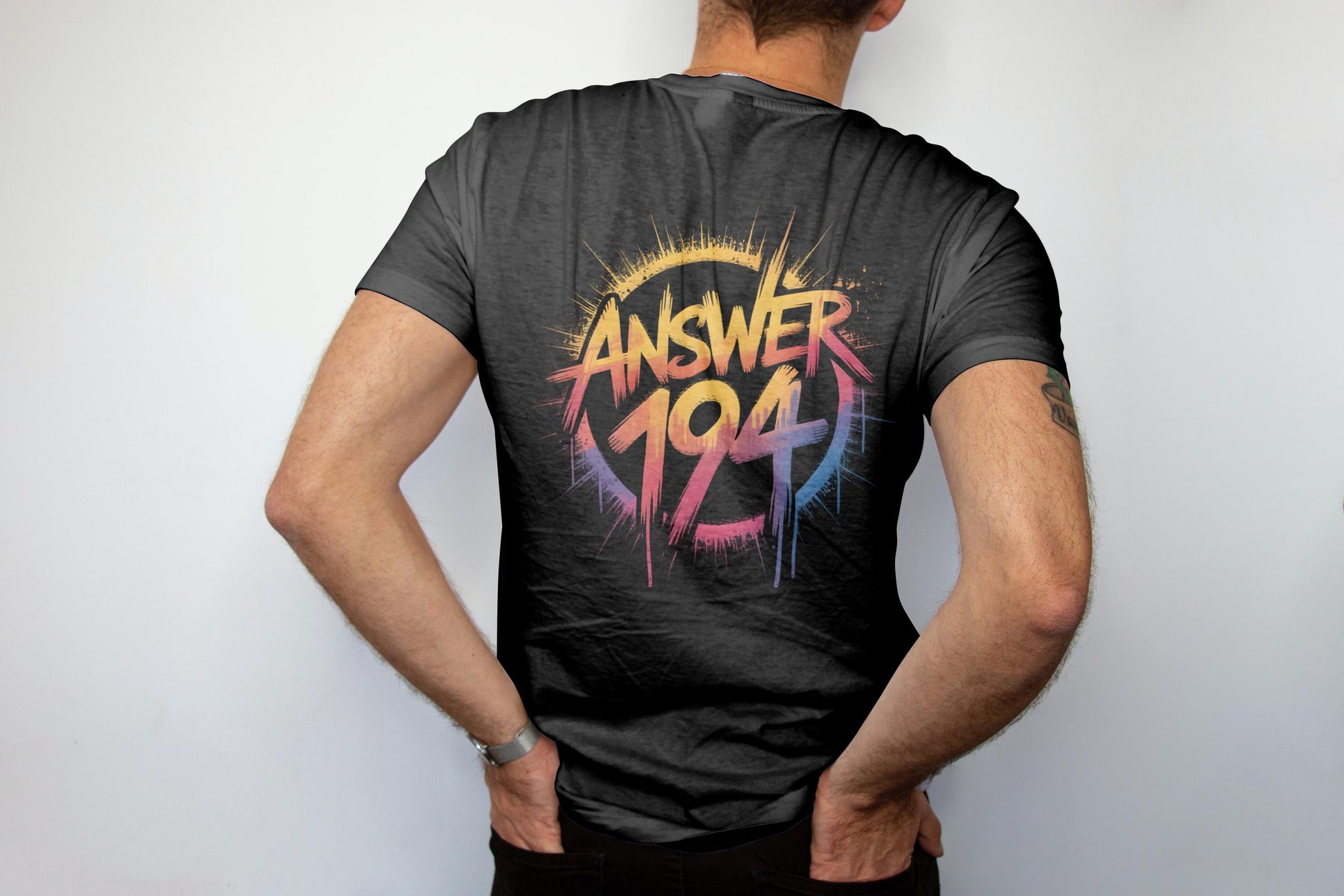 Math Riddle T-Shirt Design | Printable Brain Teaser Shirt | Fun Puzzle Tee Digital Download | Answer 194 Math Lover Gift