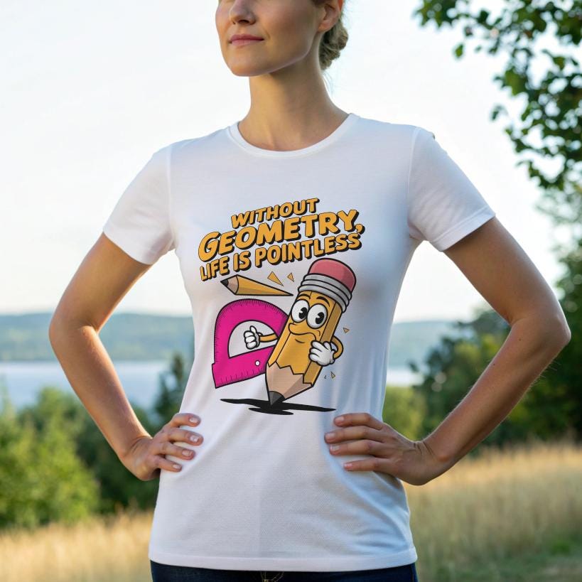 Geometry Humor T-Shirt, Funny Teacher Gift, Unisex Tee, Back to School Shirt, Math Lover Apparel